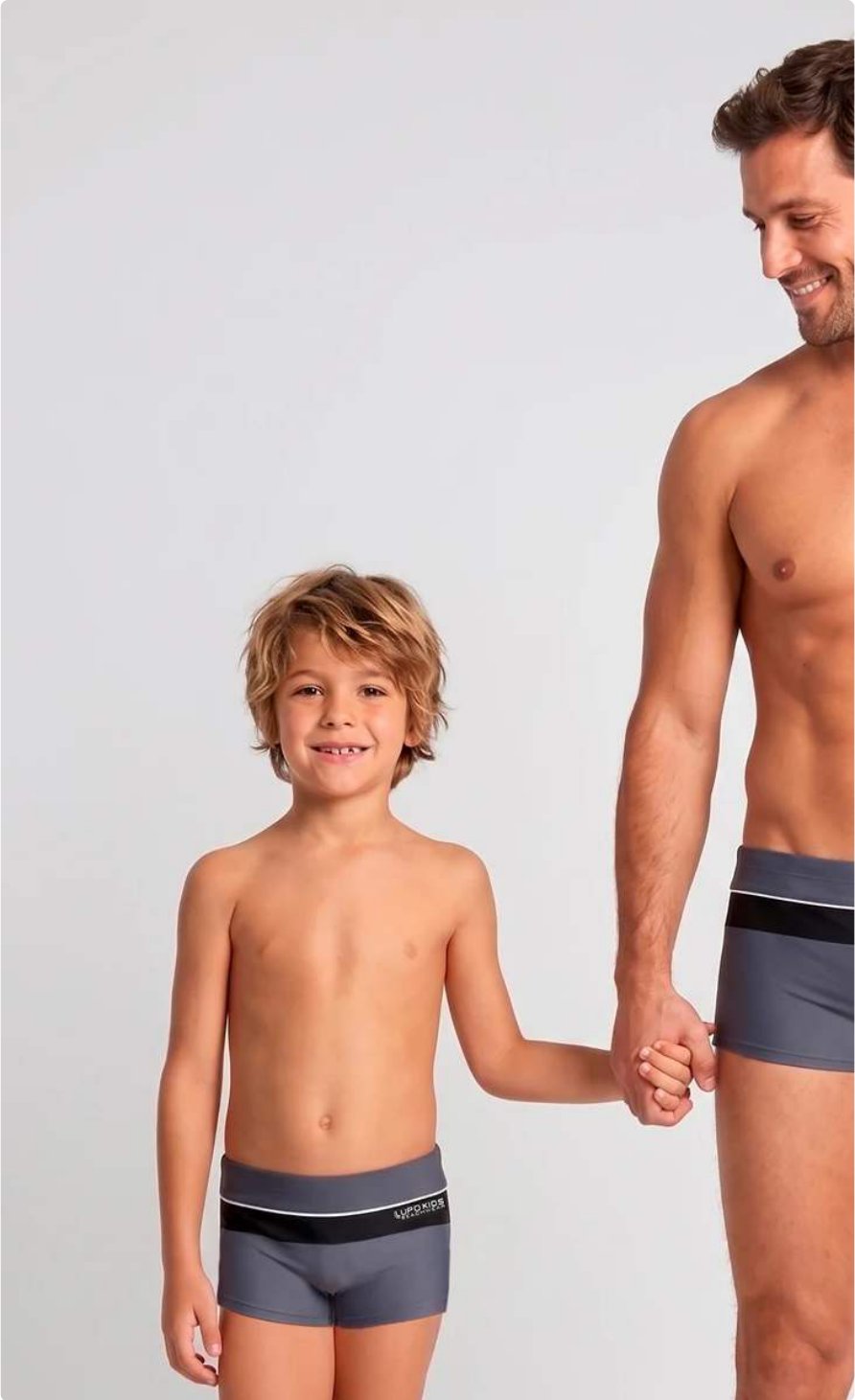 Boxer Beachwear Com Recorte Lupo Kids
