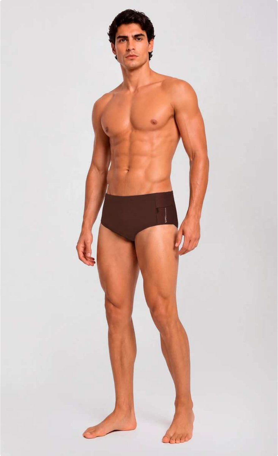 Sunga Beachwear Com Bolso