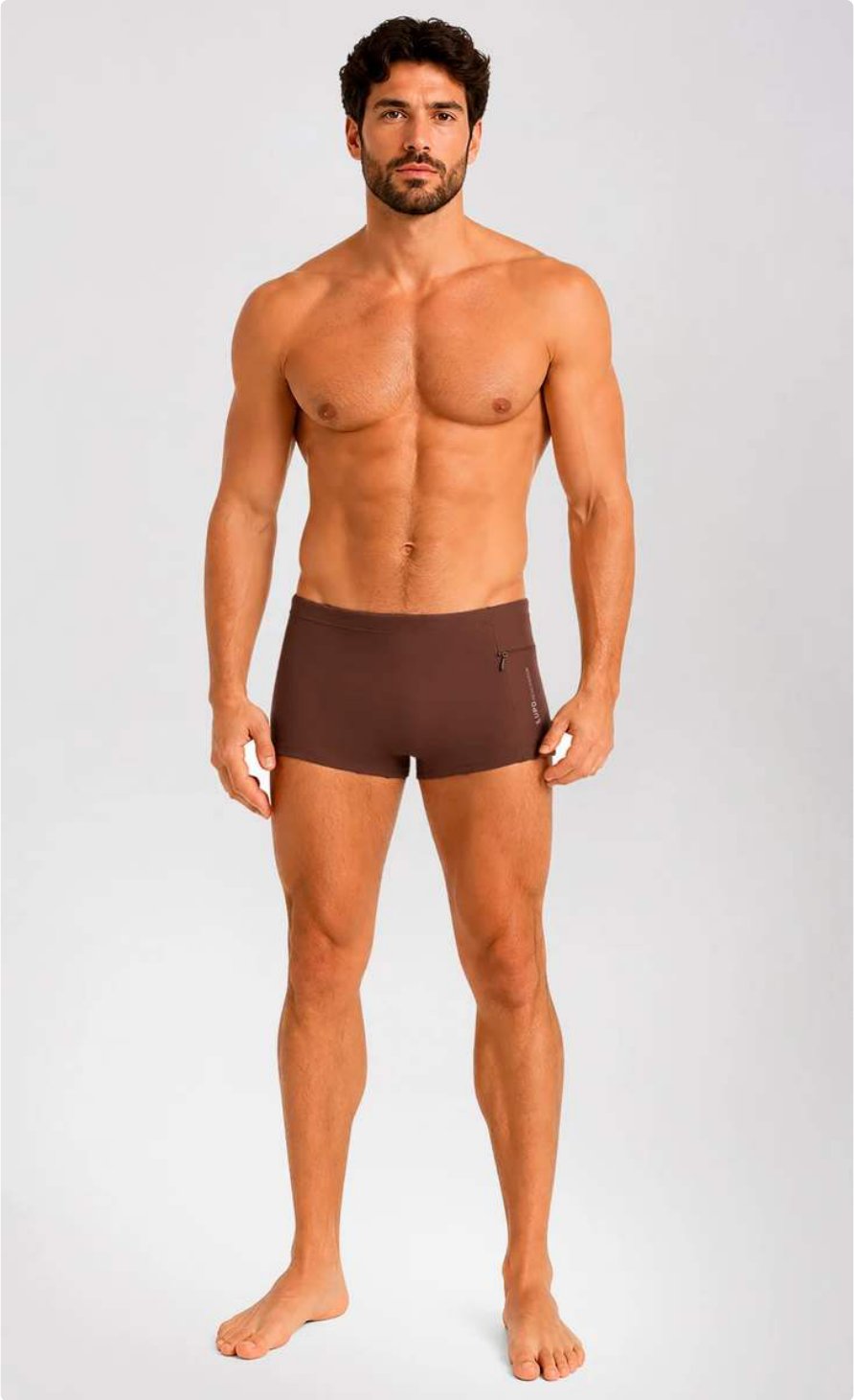 Boxer Beachwear Com Bolso