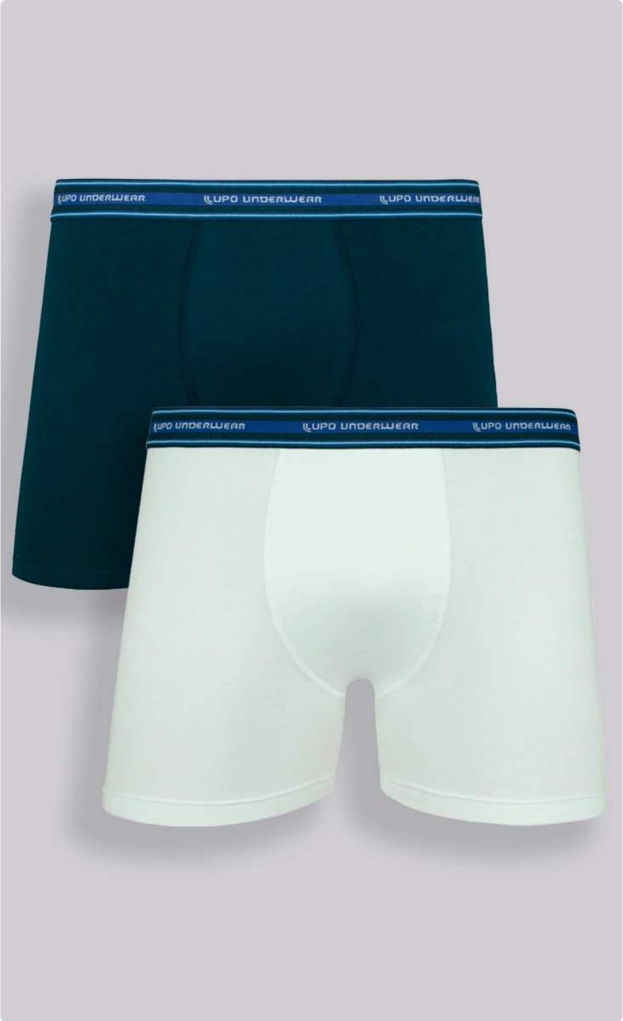 Kit 2 Cuecas Boxer Adulto Com Elastano