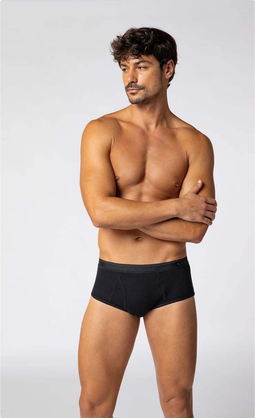 Slip Canelada com Abertura