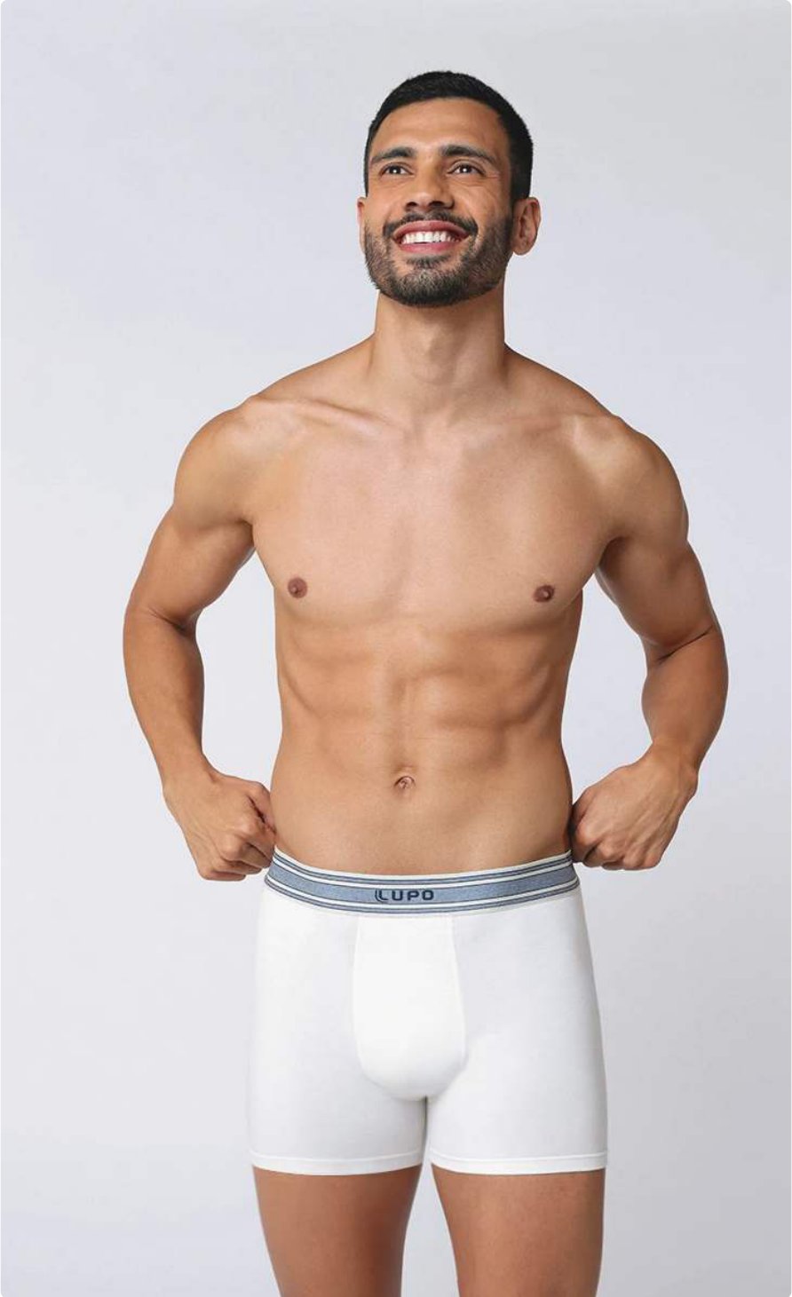Boxer Algodão com elastano