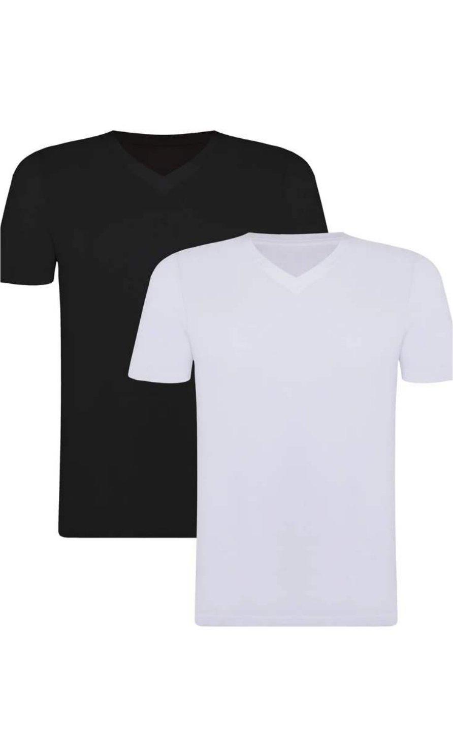 T Shirt algodão com Elastano – Kit 2