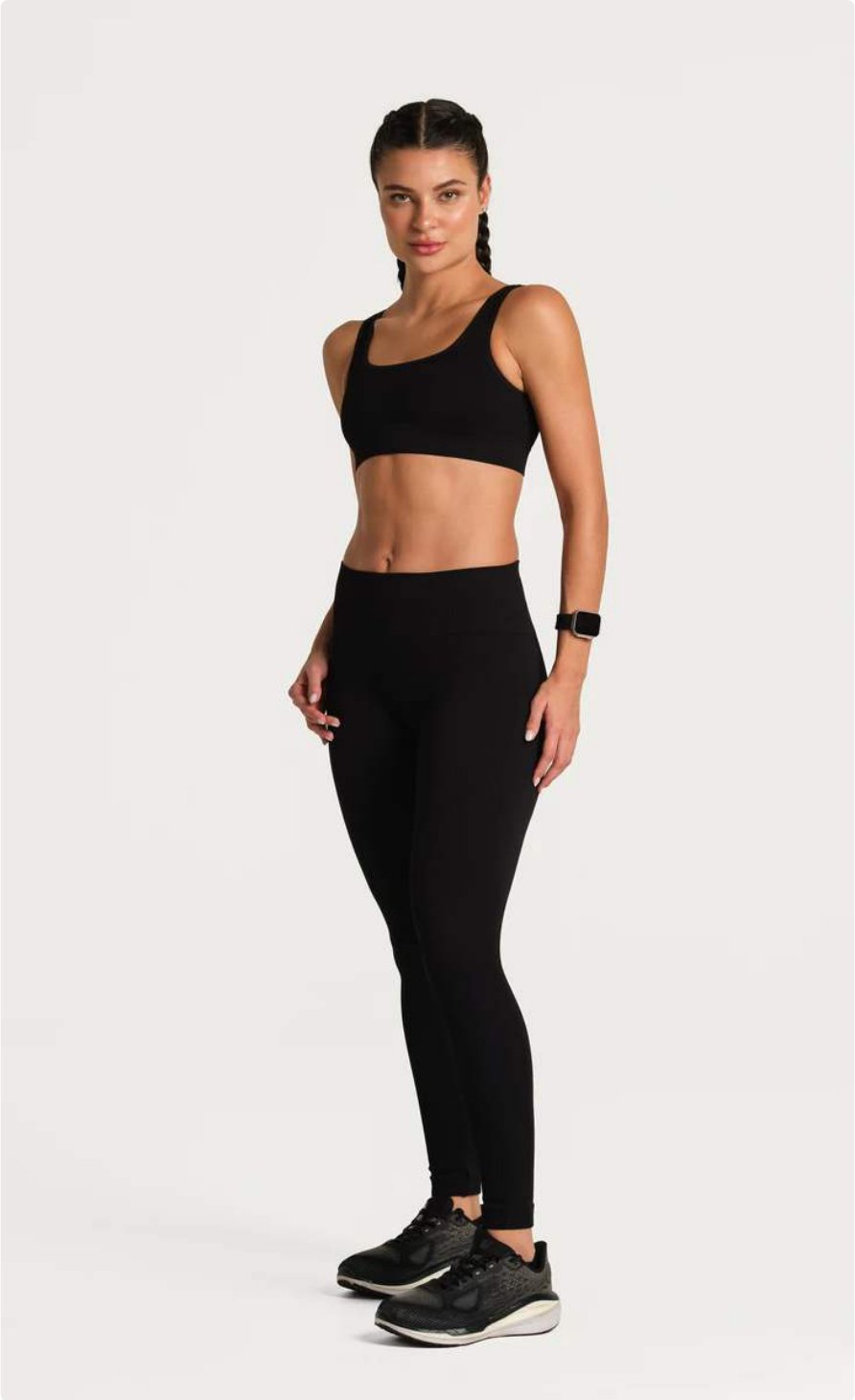 Calça Legging Basic Sem Costura Canelada