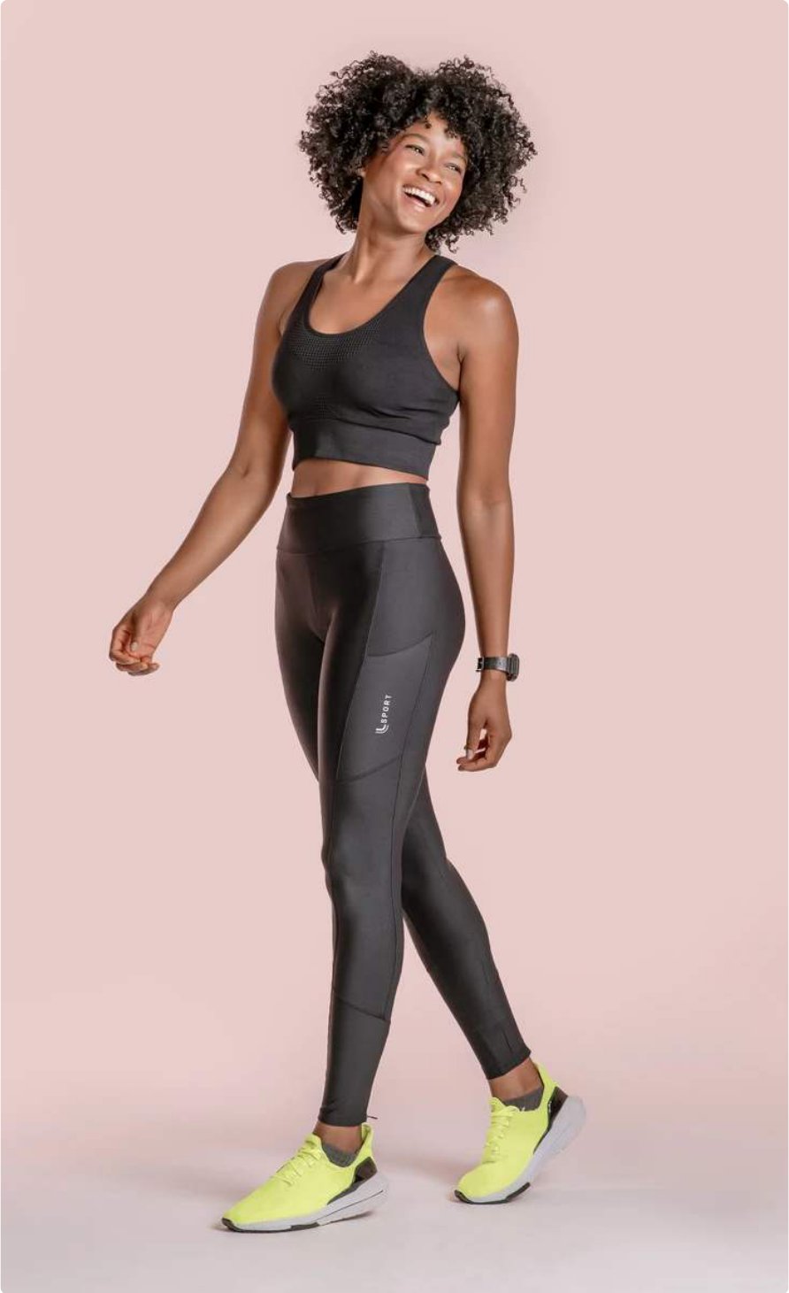 Calça Legging LSport Feminina Run 5 Pockets