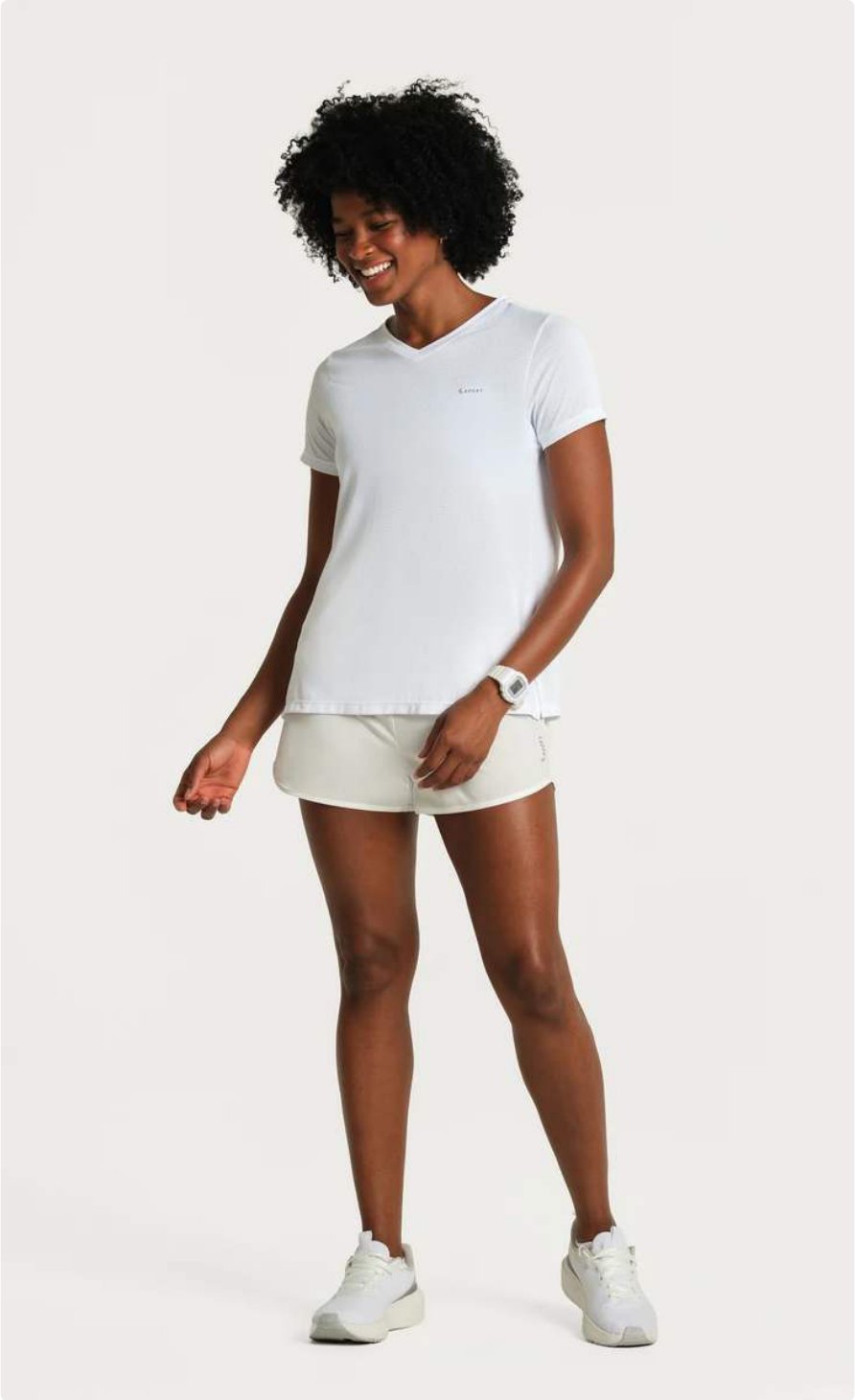 T-shirt LSport alongada com fenda lateral