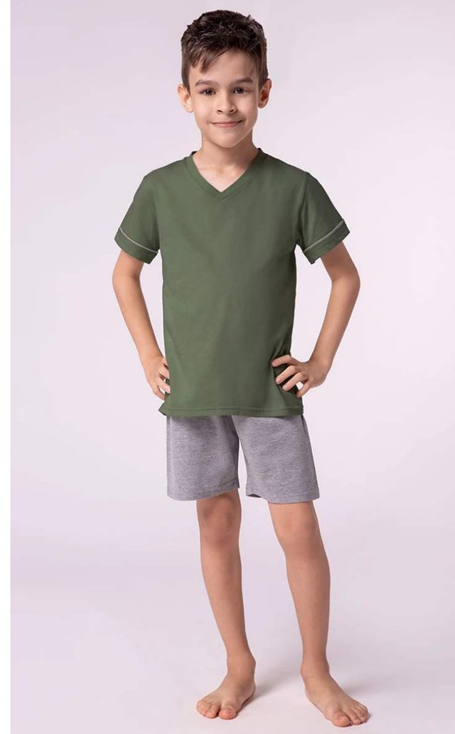 Pijama Curto Infantil Masculino Lupo