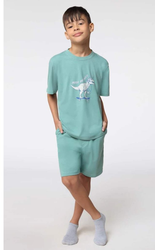 Pijama Curto KM Dinossauro