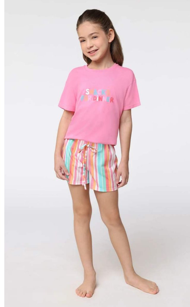 Pijama Curto KF Listras