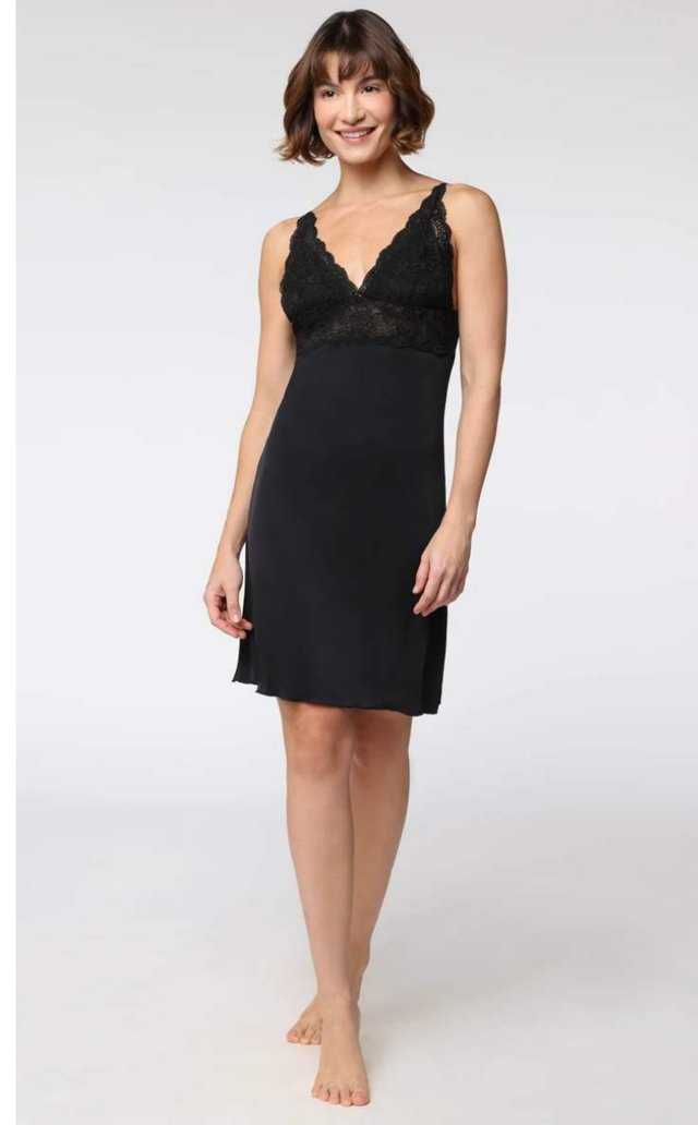 Camisola Liganete com Renda Feminino Lupo