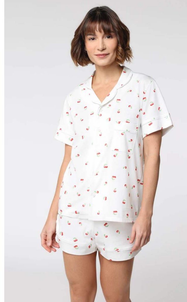 Pijama Sh.Doll AF Abotoado Cherry