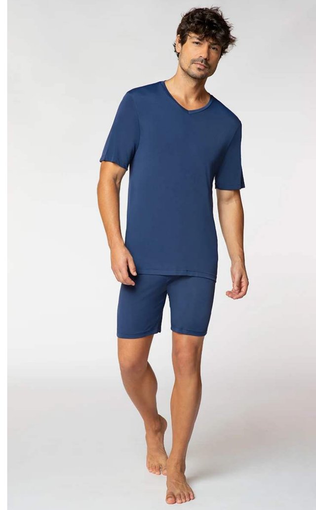 Pijama Curto Poliamida Masculino Lupo