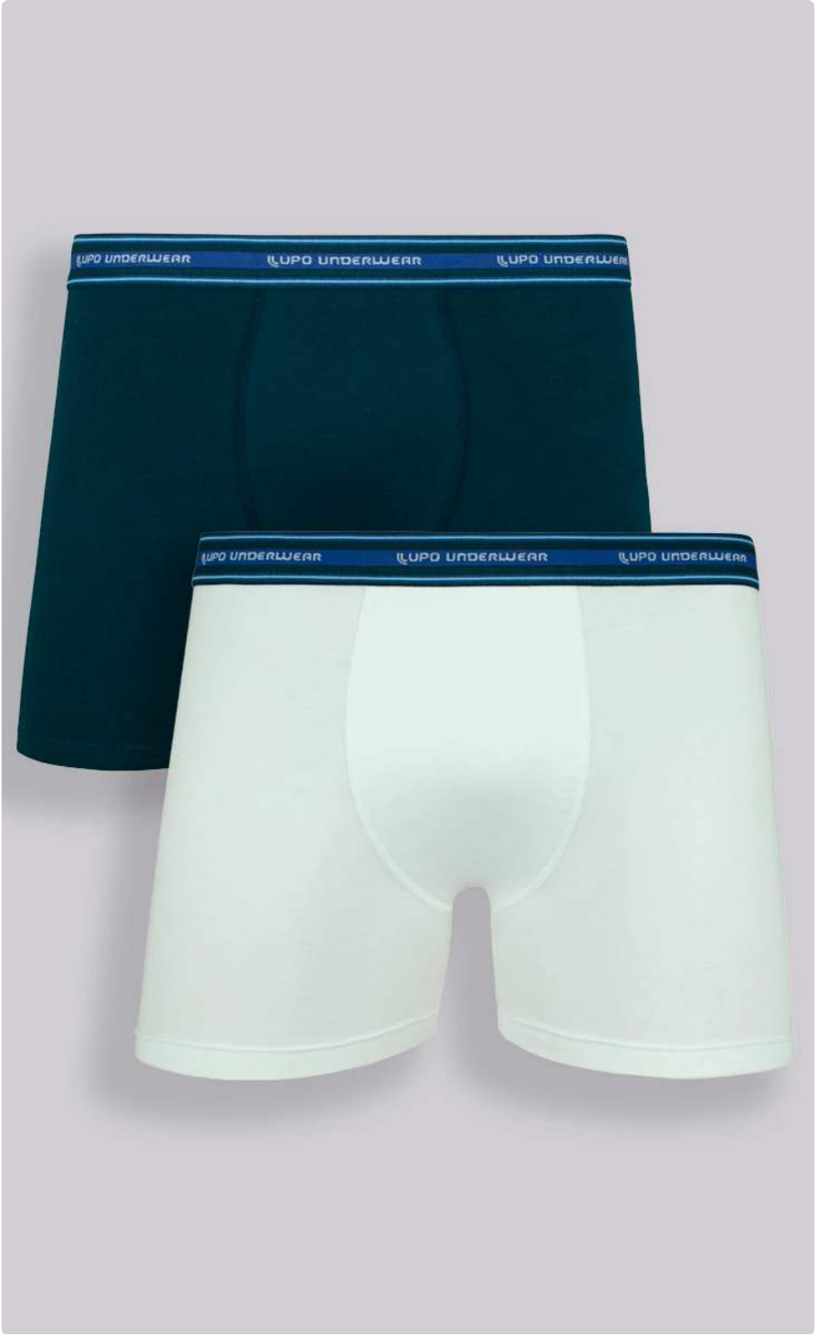Boxer Lupo Kids Algodão c/ elastano - kit 2 unidades